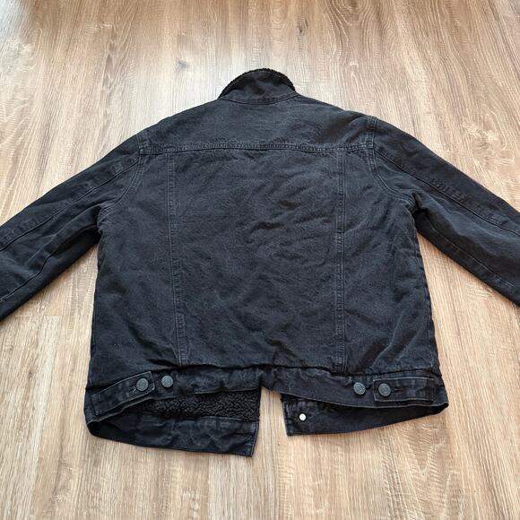 Sunrise Kingdom Sherpa-Lined Trucker Denim Jacket Mens Large - Picture 10 of 12